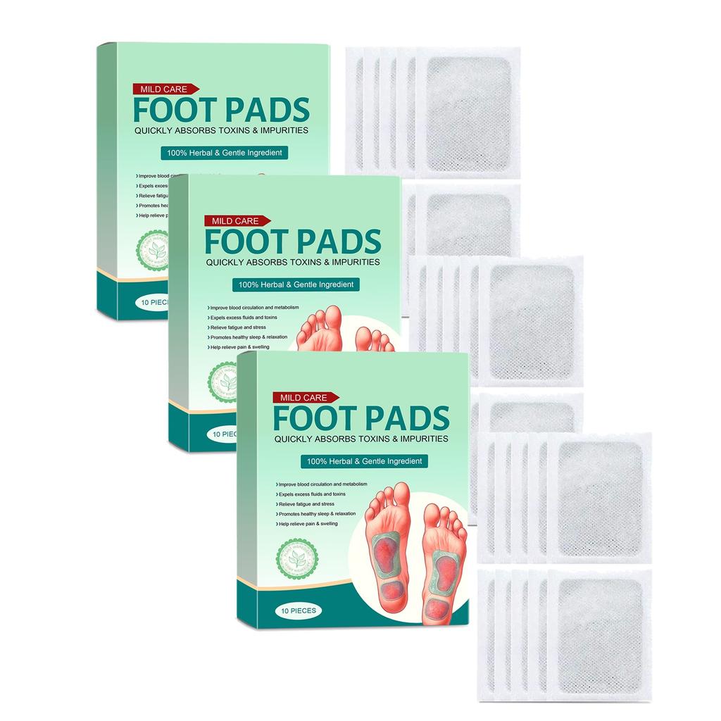100% Merbal & Gentle Ingredient Detox Foot Patch RG (1 BOX = 20 PATCHES-BUY 1 GET 3 FREE)
