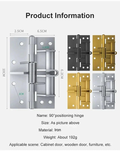 Automatic closing 4 Inch Spring Hinge