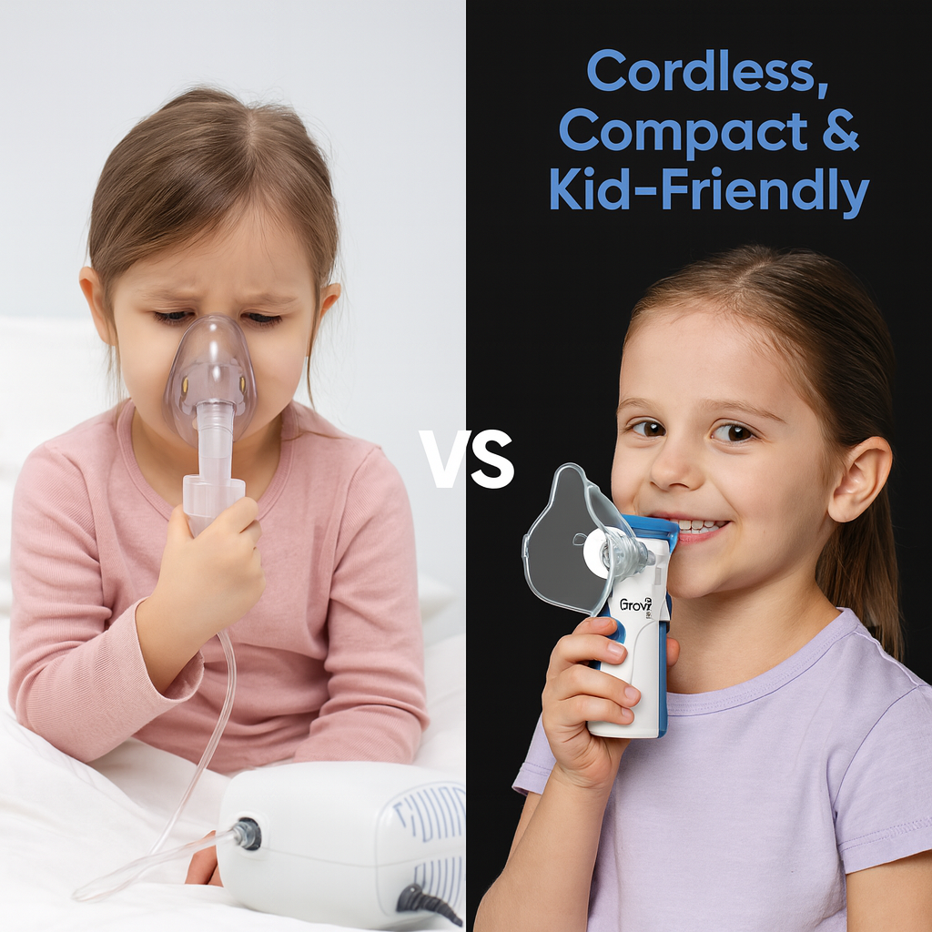 TheOpulentNest™ – Instant Relief, Anywhere | Silent & Portable Hospital Grade+ Nebulizer2.0