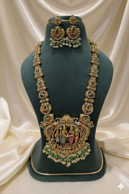 Handpainted Necklace Set.