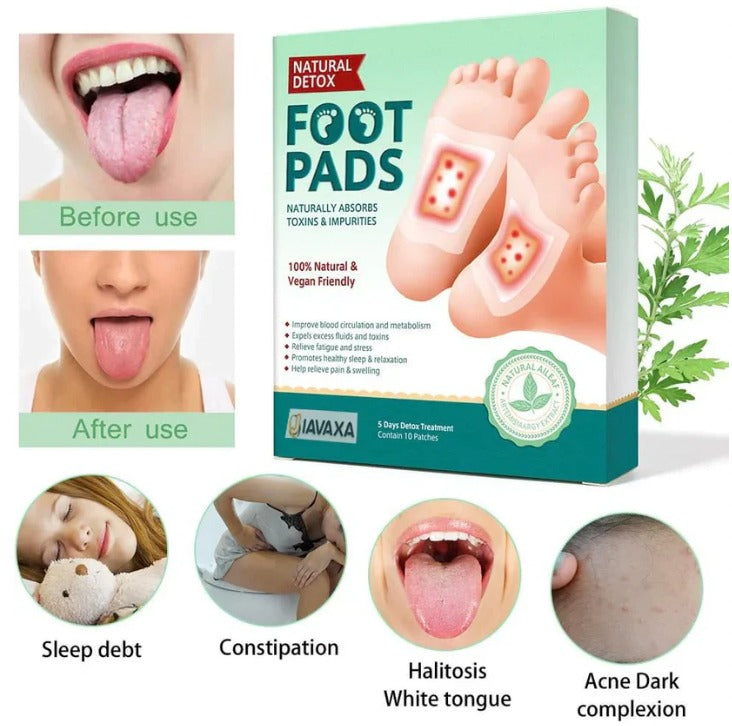 100% Merbal & Gentle Ingredient Detox Foot Patch RG (1 BOX = 20 PATCHES-BUY 1 GET 3 FREE)