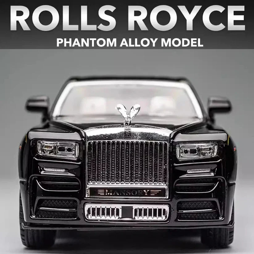 Rolls Royce Phantom 1:24 diecast scale model with Sound and Light Pullback Door Open