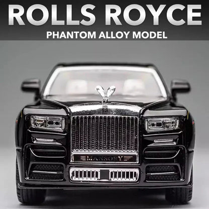 Rolls Royce Phantom 1:24 diecast scale model with Sound and Light Pullback Door Open
