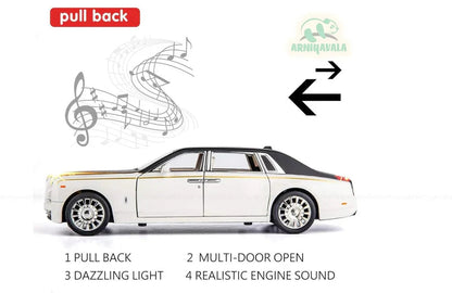 Rolls Royce Phantom 1:24 diecast scale model with Sound and Light Pullback Door Open