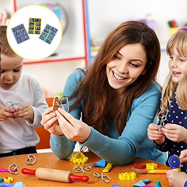 Metal Puzzle Ring,Educational intellectual Toys IQ Toys,Metal Brain teaser Puzzles
