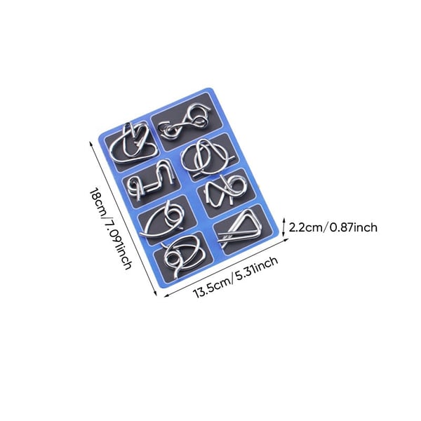 Metal Puzzle Ring,Educational intellectual Toys IQ Toys,Metal Brain teaser Puzzles