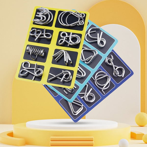 Metal Puzzle Ring,Educational intellectual Toys IQ Toys,Metal Brain teaser Puzzles