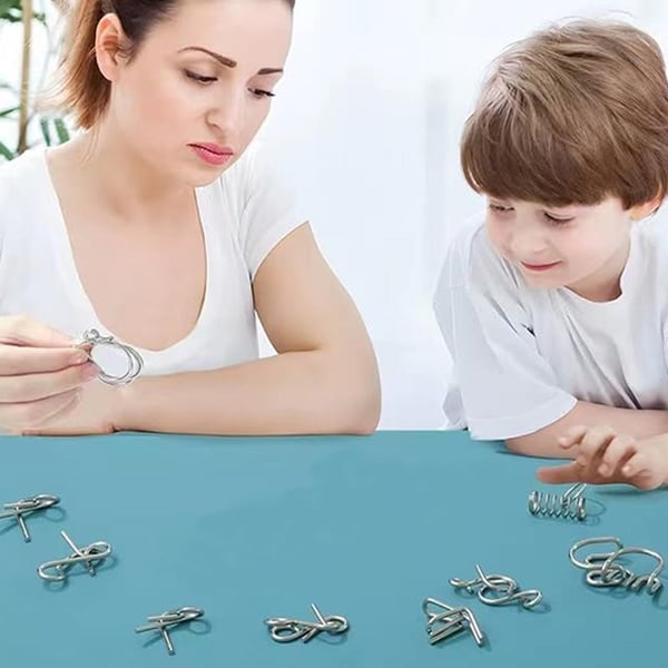 Metal Puzzle Ring,Educational intellectual Toys IQ Toys,Metal Brain teaser Puzzles