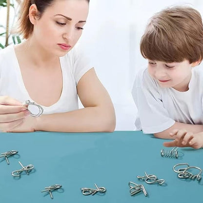 Metal Puzzle Ring,Educational intellectual Toys IQ Toys,Metal Brain teaser Puzzles