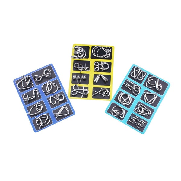 Metal Puzzle Ring,Educational intellectual Toys IQ Toys,Metal Brain teaser Puzzles